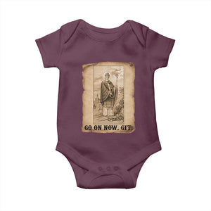 Funny Saint Patrick Irish Catholic St Patrick's Day Baby Onesie Go On Now Git TS14 Maroon Print Your Wear