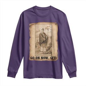 Funny Saint Patrick Irish Catholic St Patrick's Day Long Sleeve Shirt Go On Now Git TS14 Purple Print Your Wear