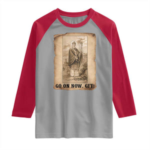 Funny Saint Patrick Irish Catholic St Patrick's Day Raglan Shirt Go On Now Git TS14 Sport Gray Red Print Your Wear