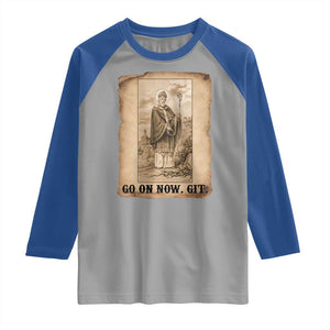 Funny Saint Patrick Irish Catholic St Patrick's Day Raglan Shirt Go On Now Git TS14 Sport Gray Royal Print Your Wear