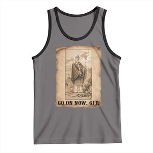Funny Saint Patrick Irish Catholic St Patrick's Day Tank Top Go On Now Git TS14 Deep Heather Black Print Your Wear