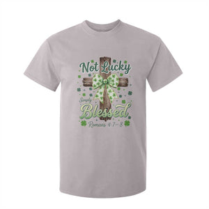 Shamrock Cross Irish St Patrick's Day T Shirt For Kid Not Lucky Simply Blessed TS14 Ice Gray Print Your Wear