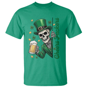Cheers Fuckers St Patricks Day T Shirt Funny Skeleton Drinking Beer TS14 Irish Green Print Your Wear