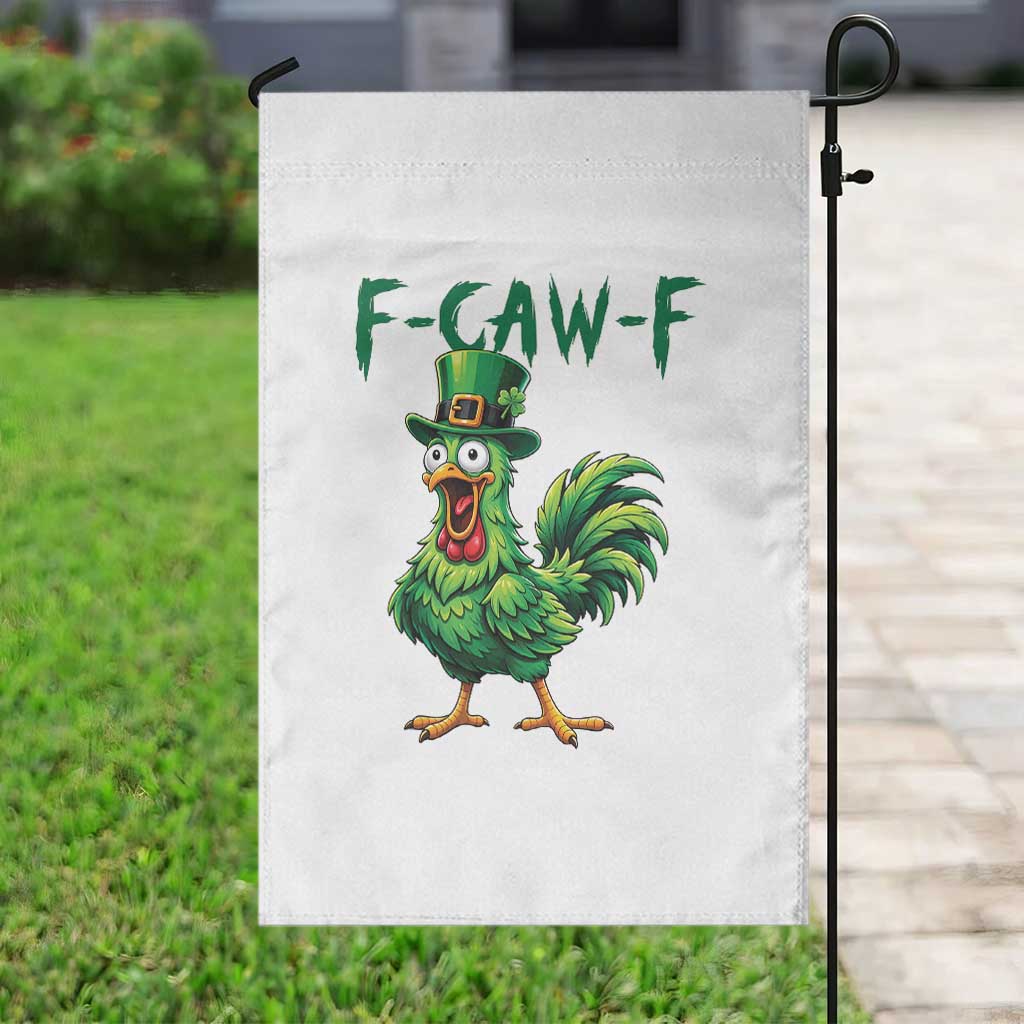 Funny St Patricks Day Lucky Chicken Garden Flag F Caw F TS14 Print Your Wear