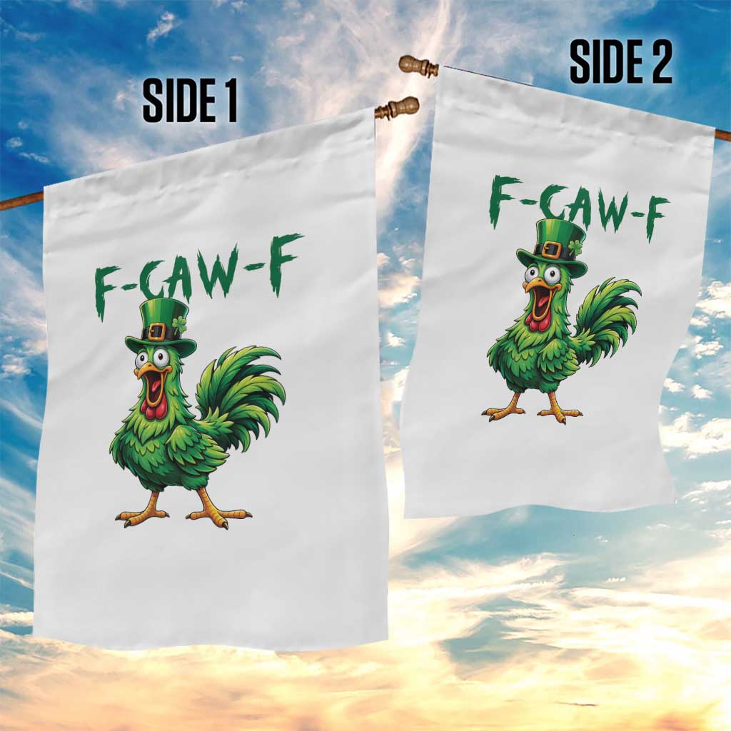 Funny St Patricks Day Lucky Chicken Garden Flag F Caw F TS14 Print Your Wear