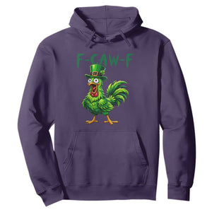 Funny St Patricks Day Lucky Chicken Hoodie F Caw F TS14 Purple Print Your Wear