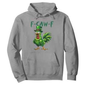 Funny St Patricks Day Lucky Chicken Hoodie F Caw F TS14 Sport Gray Print Your Wear