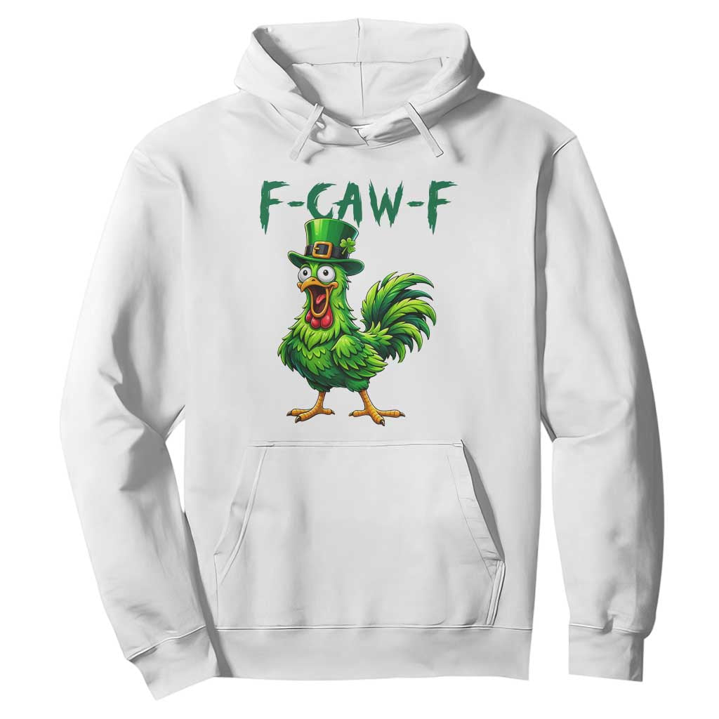 Funny St Patricks Day Lucky Chicken Hoodie F Caw F TS14 White Print Your Wear