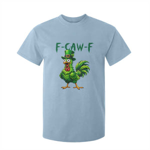 Funny St Patricks Day Lucky Chicken T Shirt For Kid F Caw F TS14 Light Blue Print Your Wear