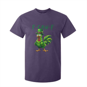 Funny St Patricks Day Lucky Chicken T Shirt For Kid F Caw F TS14 Purple Print Your Wear