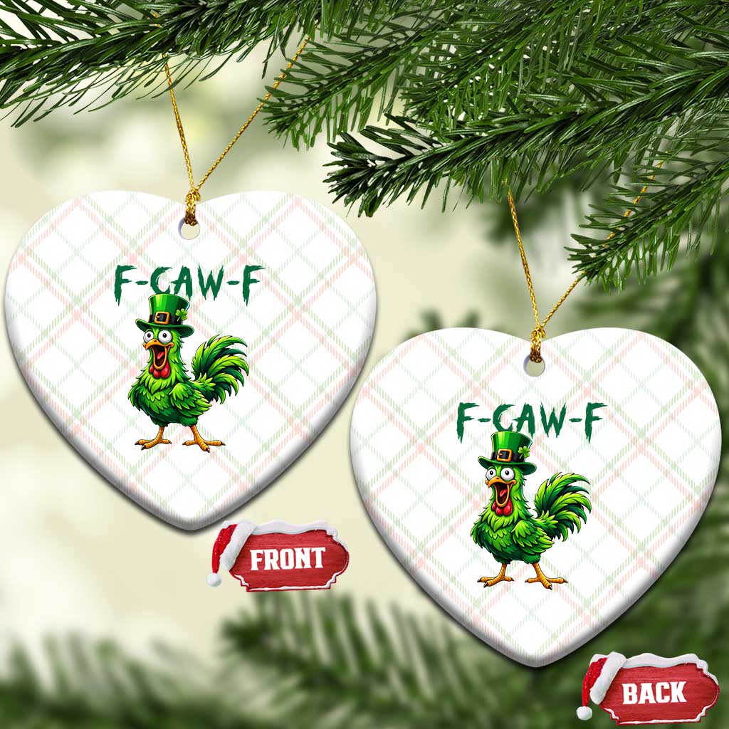 Funny St Patricks Day Lucky Chicken Ceramic Ornament F Caw F TS14 Print Your Wear