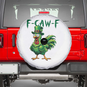 Funny St Patricks Day Lucky Chicken Spare Tire Cover F Caw F TS14 White Print Your Wear