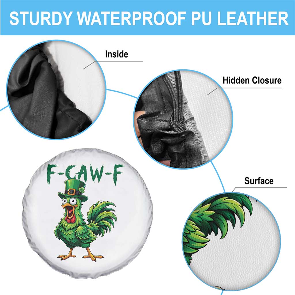 Funny St Patricks Day Lucky Chicken Spare Tire Cover F Caw F TS14 Print Your Wear