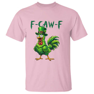 Funny St Patricks Day Lucky Chicken T Shirt F Caw F TS14 Light Pink Print Your Wear