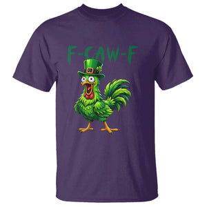 Funny St Patricks Day Lucky Chicken T Shirt F Caw F TS14 Purple Print Your Wear