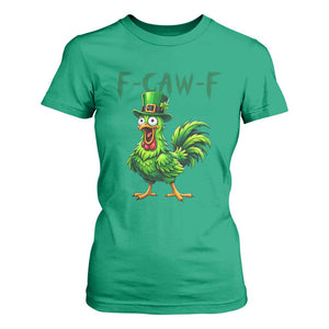 Funny St Patricks Day Lucky Chicken T Shirt For Women F Caw F TS14 Irish Green Print Your Wear