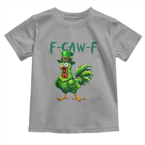 Funny St Patricks Day Lucky Chicken Toddler T Shirt F Caw F TS14 Sport Gray Print Your Wear