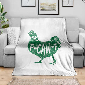 F Caw F Lucky Chicken Throw Blanket Funny St Patricks Day TS14 Print Your Wear