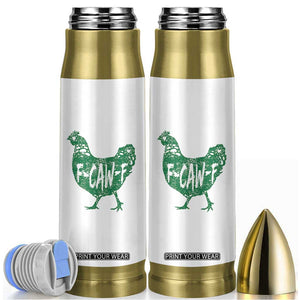 F Caw F Lucky Chicken Bullet Tumbler Funny St Patricks Day TS14 White Print Your Wear