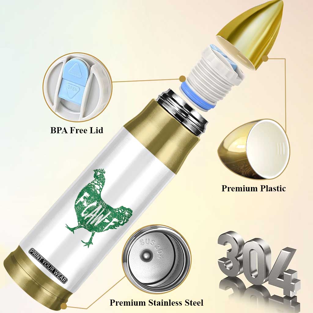 F Caw F Lucky Chicken Bullet Tumbler Funny St Patricks Day TS14 Print Your Wear