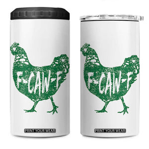 F Caw F Lucky Chicken 4 in 1 Can Cooler Tumbler Funny St Patricks Day TS14 One Size: 16 oz White Print Your Wear
