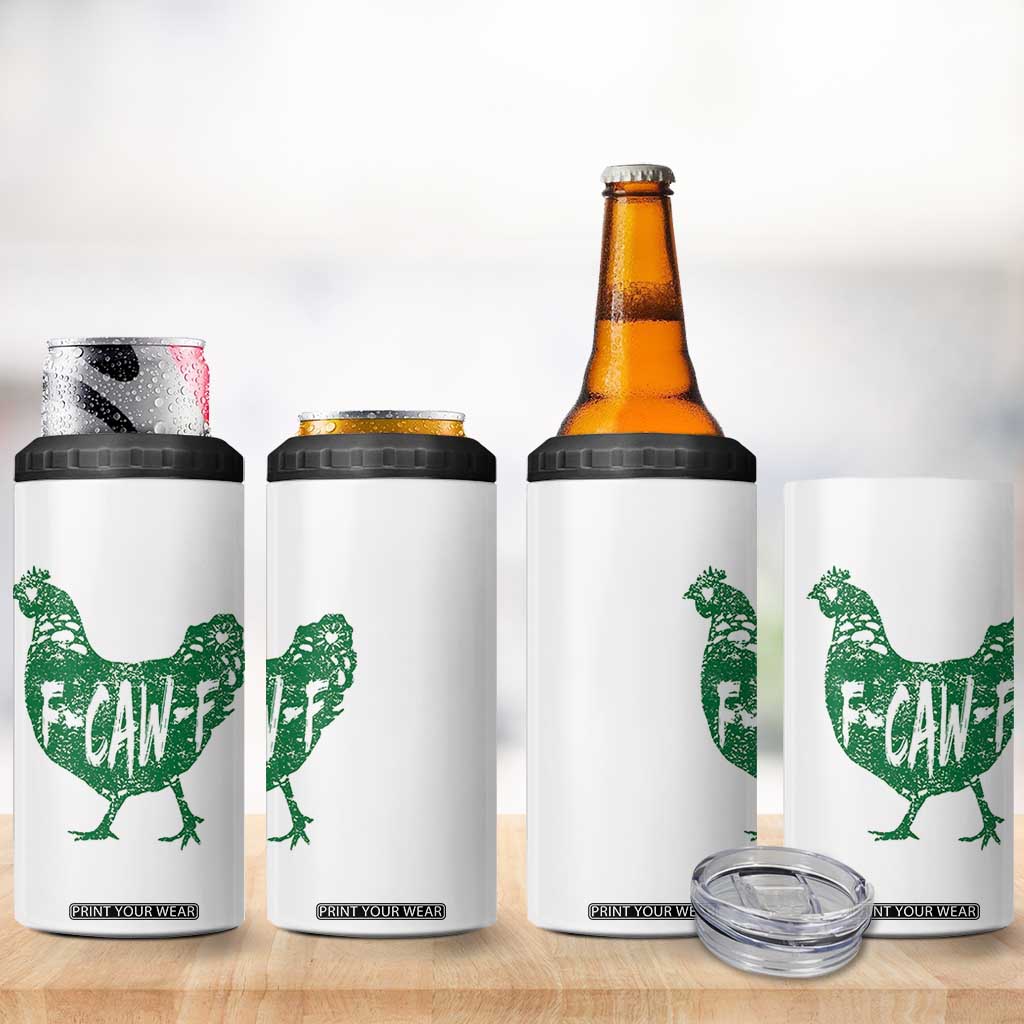 F Caw F Lucky Chicken 4 in 1 Can Cooler Tumbler Funny St Patricks Day TS14 Print Your Wear