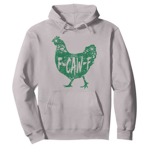 F Caw F Lucky Chicken Hoodie Funny St Patricks Day TS14 Ice Gray Print Your Wear