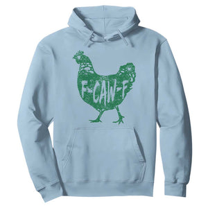 F Caw F Lucky Chicken Hoodie Funny St Patricks Day TS14 Light Blue Print Your Wear