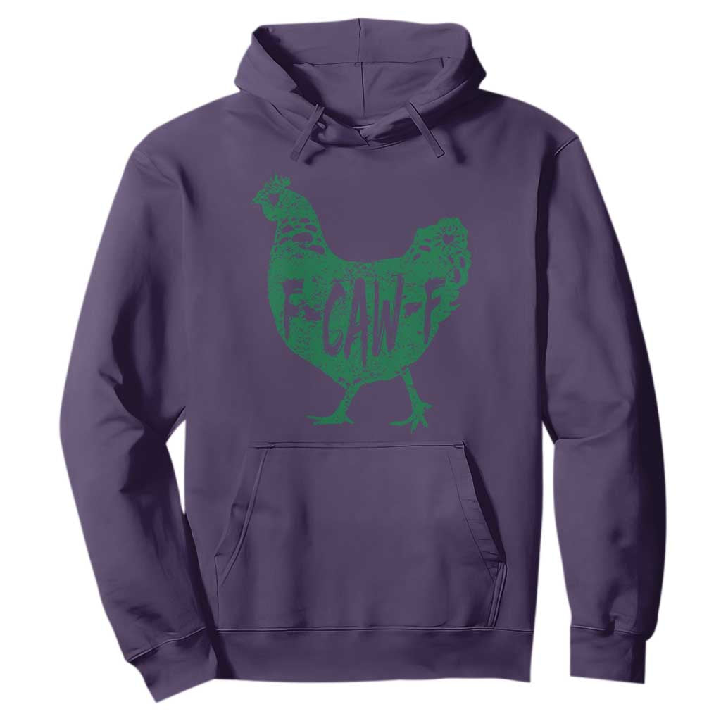 F Caw F Lucky Chicken Hoodie Funny St Patricks Day TS14 Purple Print Your Wear