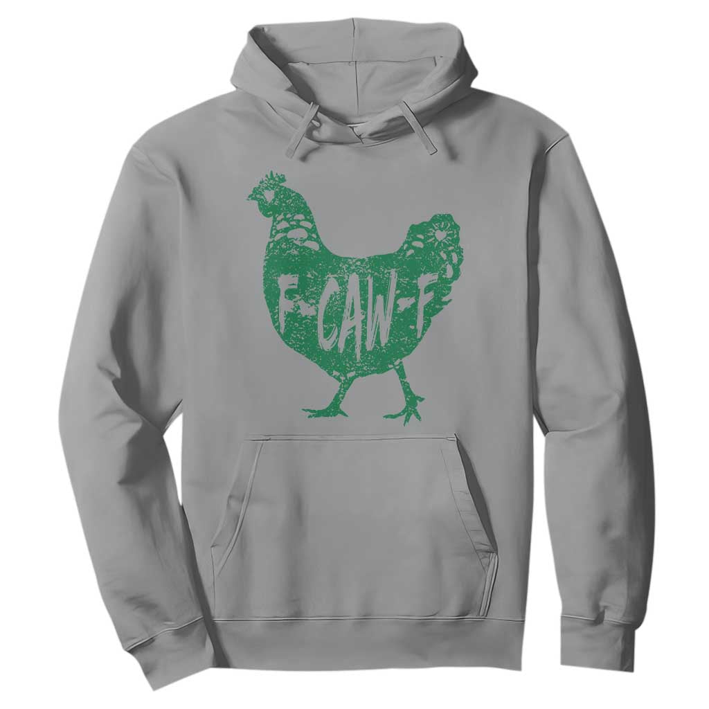F Caw F Lucky Chicken Hoodie Funny St Patricks Day TS14 Sport Gray Print Your Wear
