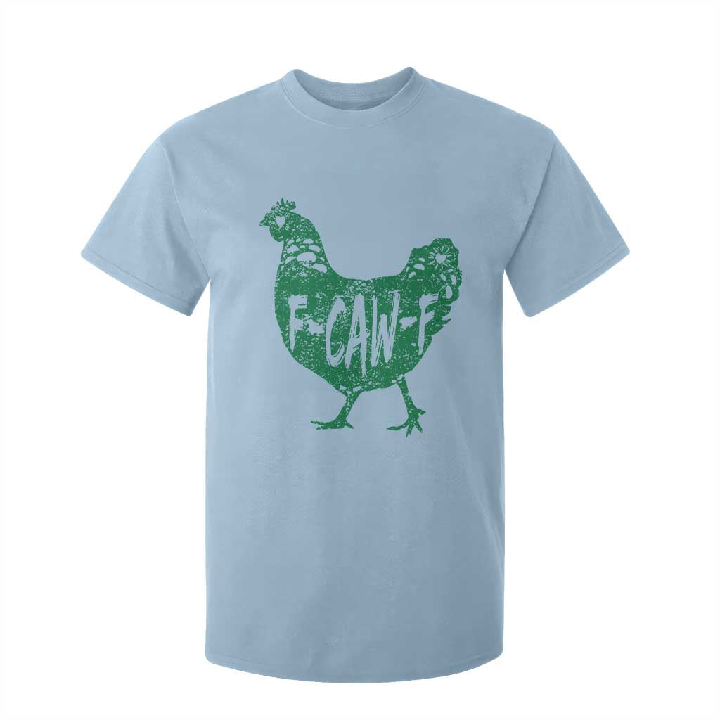 F Caw F Lucky Chicken T Shirt For Kid Funny St Patricks Day TS14 Light Blue Print Your Wear