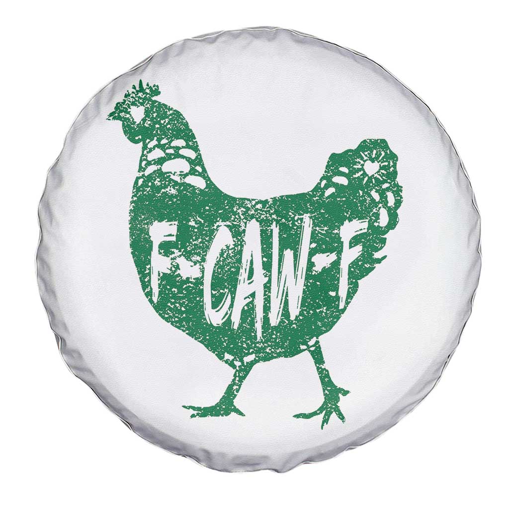 F Caw F Lucky Chicken Spare Tire Cover Funny St Patricks Day TS14 Print Your Wear