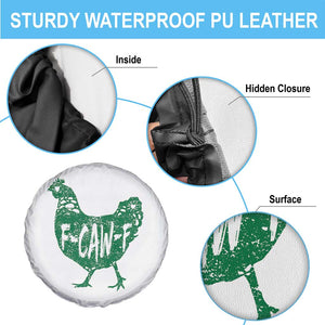 F Caw F Lucky Chicken Spare Tire Cover Funny St Patricks Day TS14 Print Your Wear