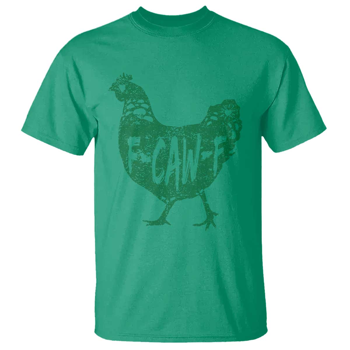 F Caw F Lucky Chicken T Shirt Funny St Patricks Day TS14 Irish Green Print Your Wear