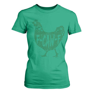 F Caw F Lucky Chicken T Shirt For Women Funny St Patricks Day TS14 Irish Green Print Your Wear