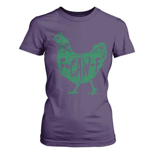 F Caw F Lucky Chicken T Shirt For Women Funny St Patricks Day TS14 Purple Print Your Wear