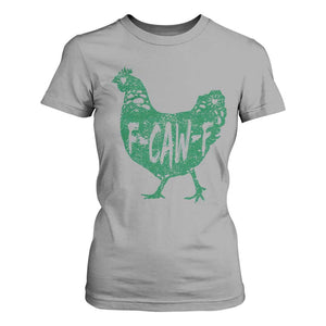 F Caw F Lucky Chicken T Shirt For Women Funny St Patricks Day TS14 Sport Gray Print Your Wear