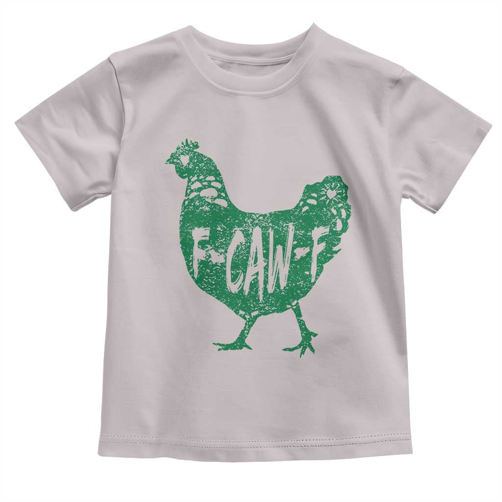 F Caw F Lucky Chicken Toddler T Shirt Funny St Patricks Day TS14 Ice Gray Print Your Wear