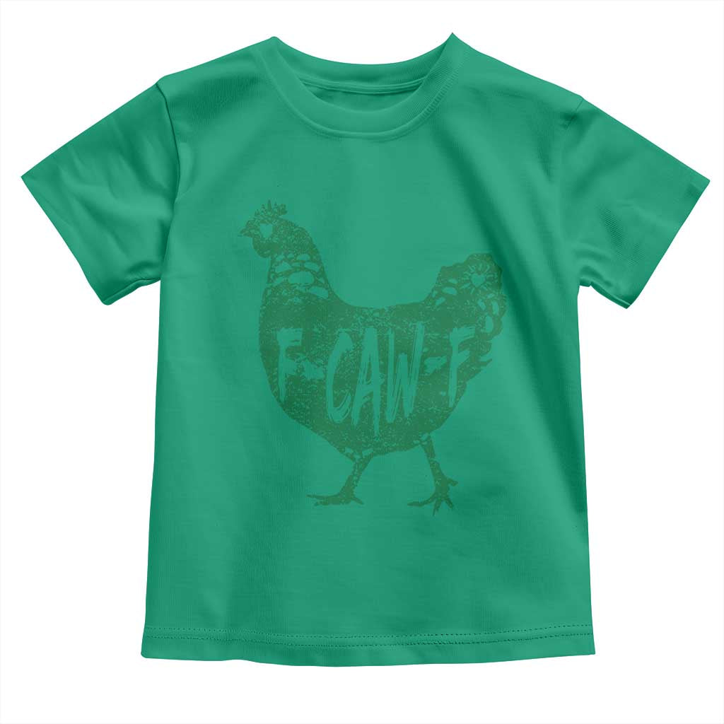 F Caw F Lucky Chicken Toddler T Shirt Funny St Patricks Day TS14 Irish Green Print Your Wear
