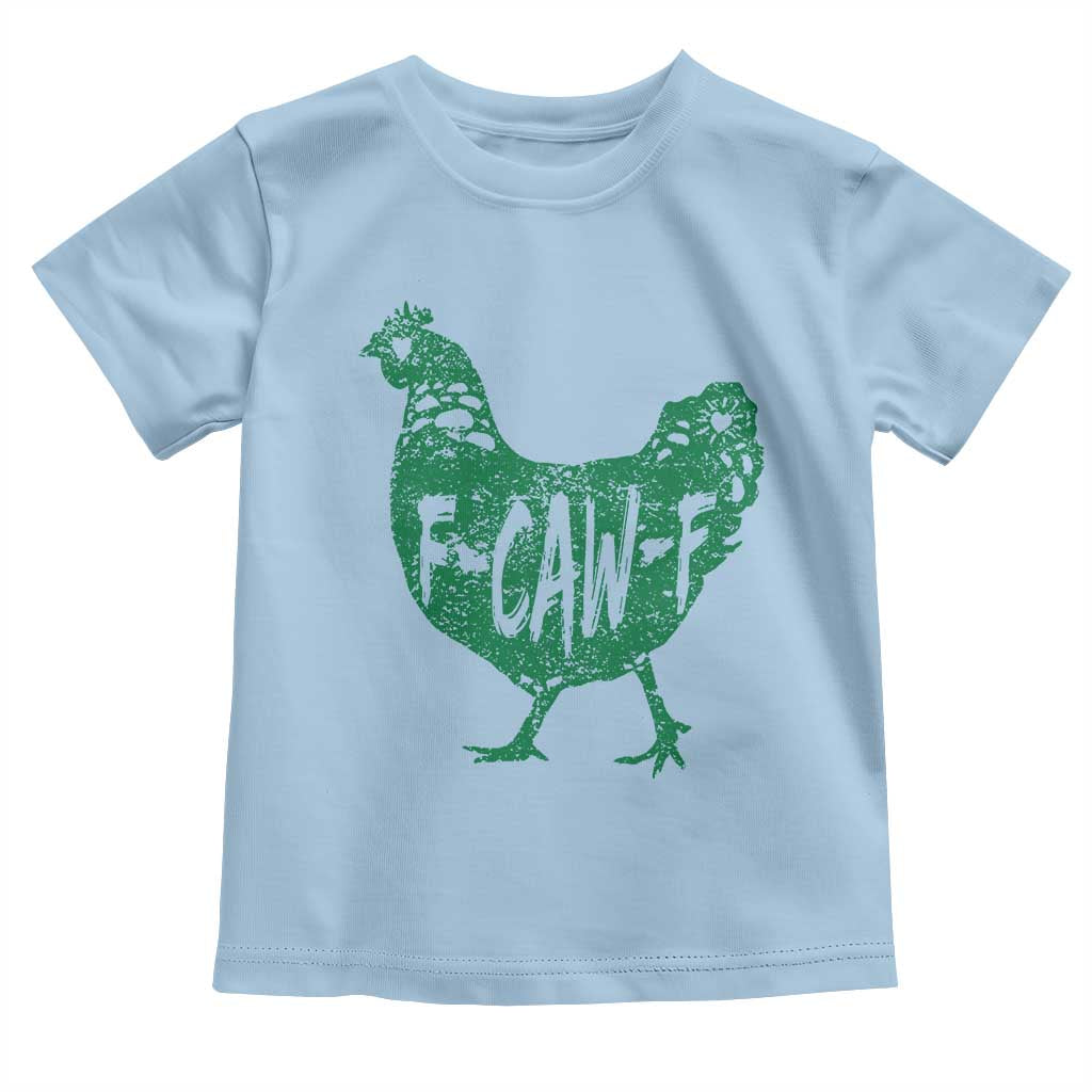 F Caw F Lucky Chicken Toddler T Shirt Funny St Patricks Day TS14 Light Blue Print Your Wear