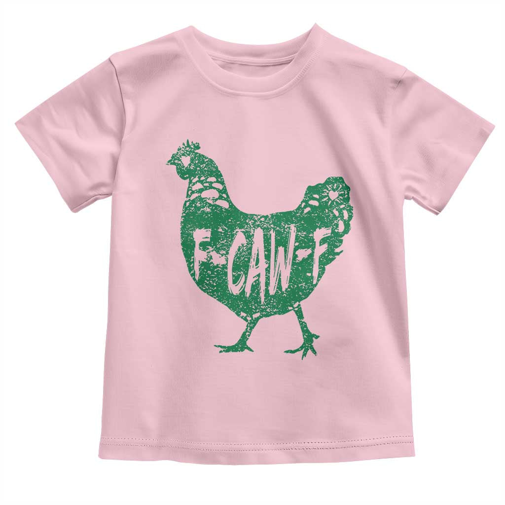 F Caw F Lucky Chicken Toddler T Shirt Funny St Patricks Day TS14 Light Pink Print Your Wear