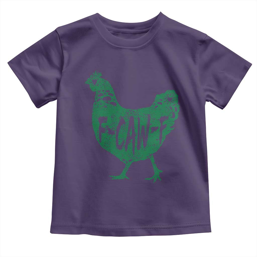 F Caw F Lucky Chicken Toddler T Shirt Funny St Patricks Day TS14 Purple Print Your Wear