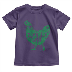 F Caw F Lucky Chicken Toddler T Shirt Funny St Patricks Day TS14 Purple Print Your Wear