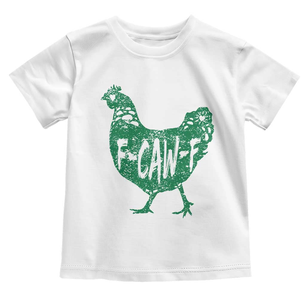 F Caw F Lucky Chicken Toddler T Shirt Funny St Patricks Day TS14 White Print Your Wear