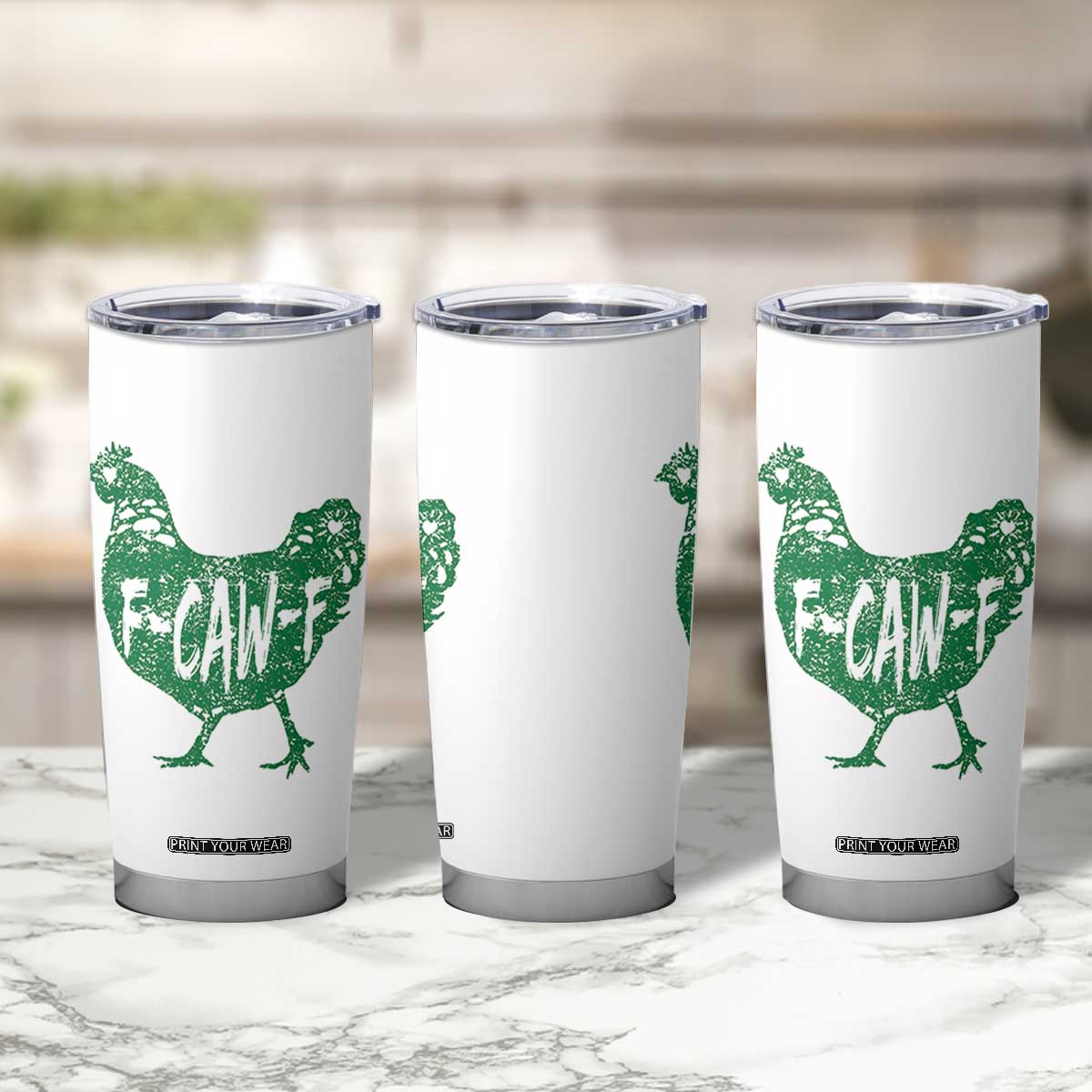 F Caw F Lucky Chicken Tumbler Cup Funny St Patricks Day TS14 Print Your Wear