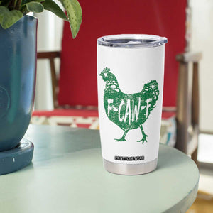 F Caw F Lucky Chicken Tumbler Cup Funny St Patricks Day TS14 Print Your Wear