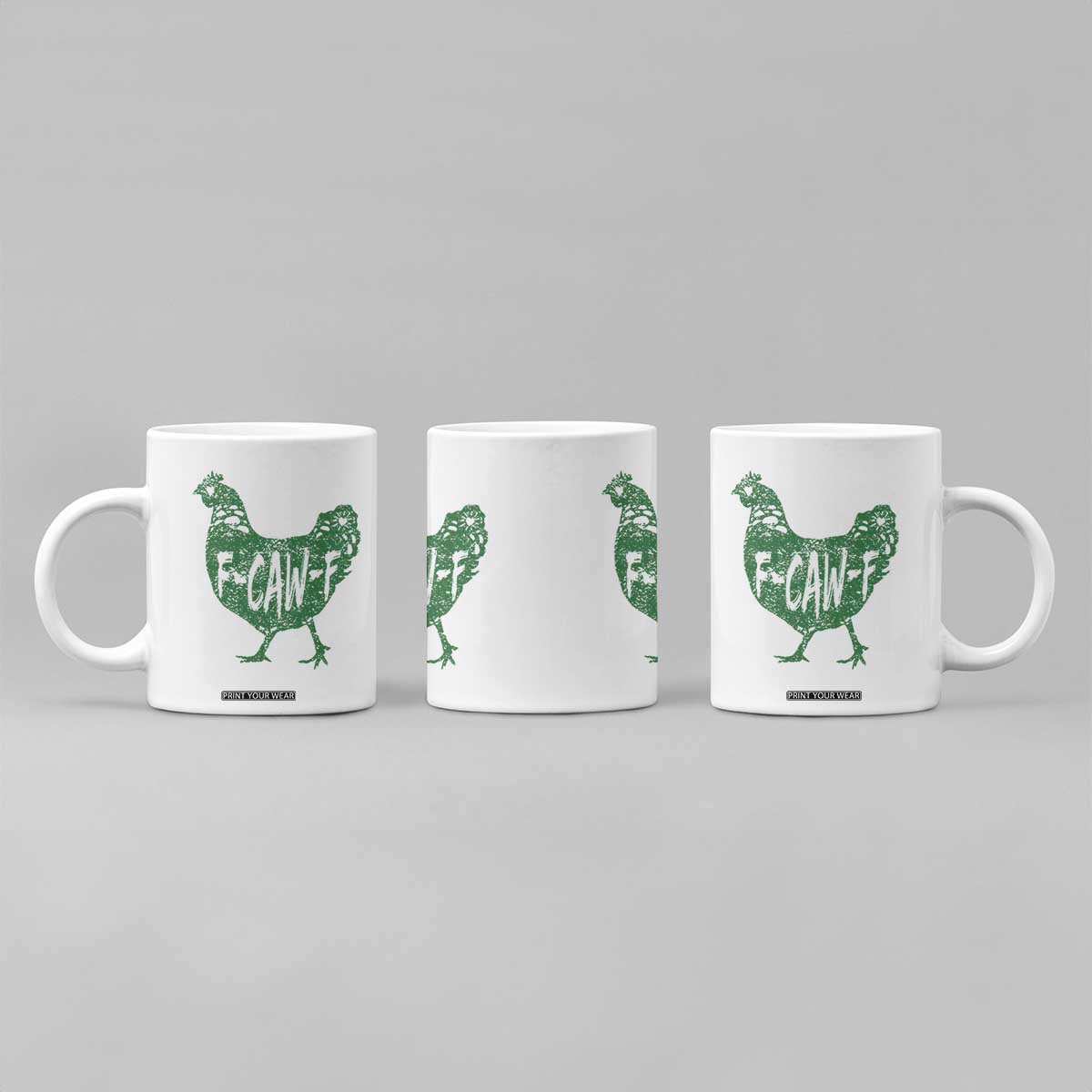 F Caw F Lucky Chicken Coffee Mug Funny St Patricks Day TS14 Print Your Wear