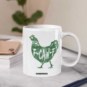 F Caw F Lucky Chicken Coffee Mug Funny St Patricks Day TS14 Print Your Wear
