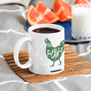 F Caw F Lucky Chicken Coffee Mug Funny St Patricks Day TS14 Print Your Wear