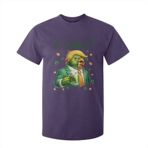 Funny Trump Chicken St Patricks Day T Shirt For Kid F Caw F Lucky Irish TS14 Purple Print Your Wear